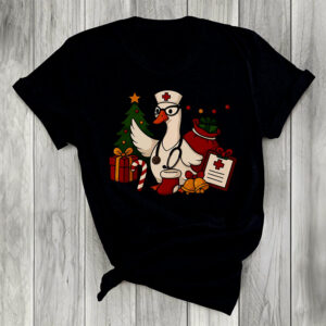 Silly Goose Nurse Christmas Shirt