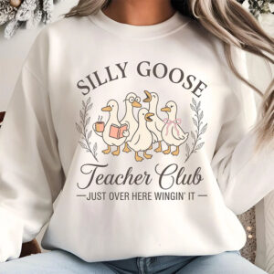 Silly Goose Teacher Club, Just Over Here Wingin’ It Shirt
