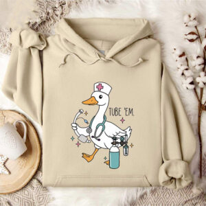 Tube ‘Em Nurse Goose Nurse Top Comfort Colors Tee