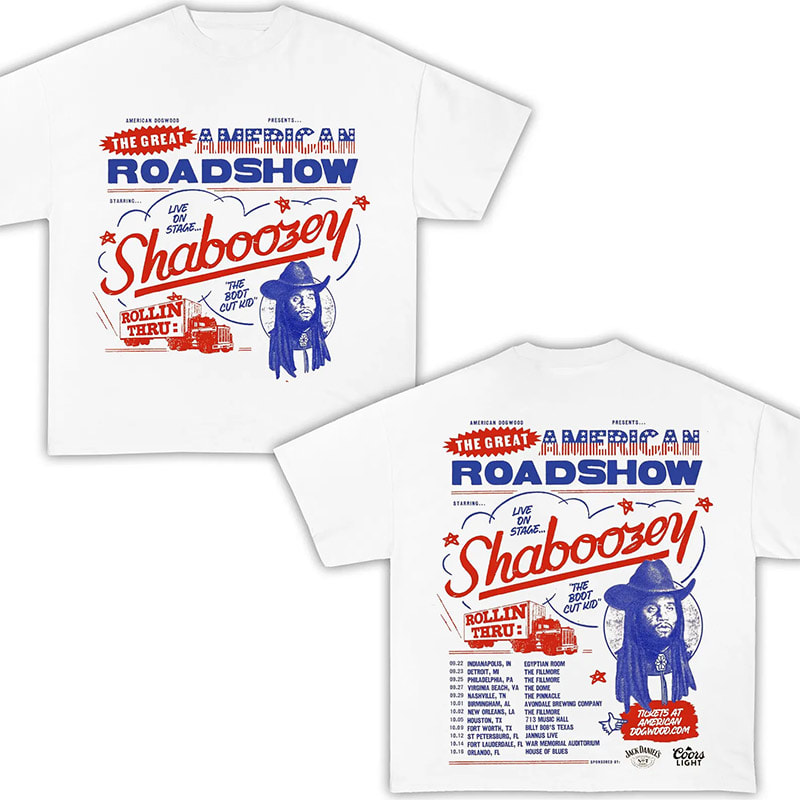 Shaboozey Tour The Great American Road Show Shirt Shaboozey Tour The Great American Road Show Shirt
