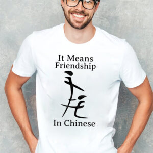 Adult Humor Sarcastic Ironic, It Means Friendship Meme Tee