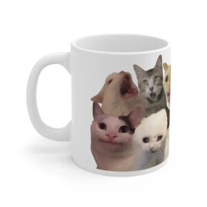 Cat meme, funny expressions of cats mug 1 PersonalizedShirts.net