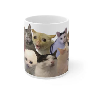 Cat meme, funny expressions of cats mug 3 PersonalizedShirts.net