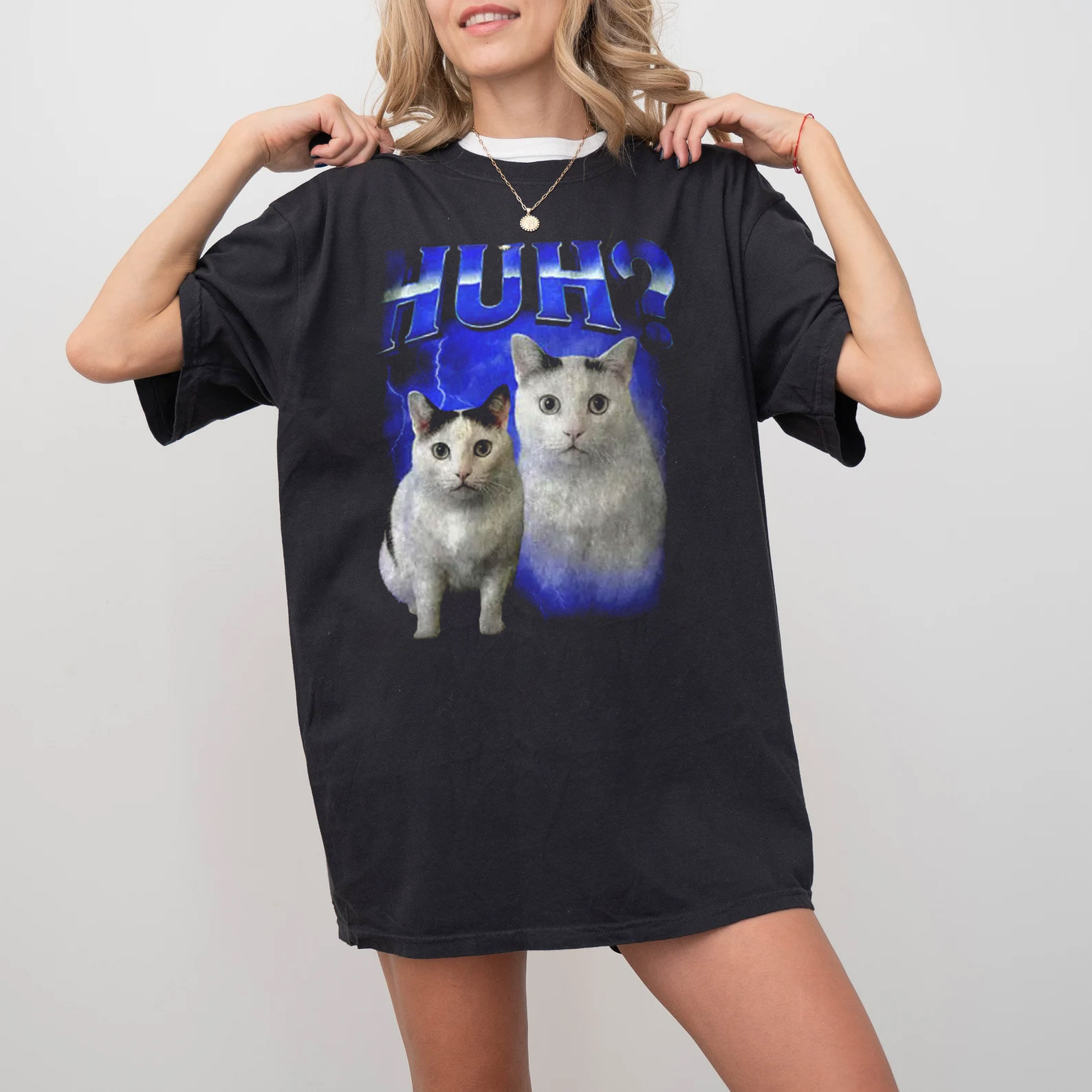 HUH Funny Dank Cat Meme, Goofy Ahh Cats Tee HUH Funny Dank Cat Meme, Goofy Ahh Cats Tee