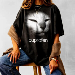 I Need Ibuprofen Meme Silly Kitten T-shirt I Need Ibuprofen Meme Silly Kitten T-shirt