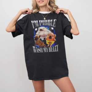 I'm Pibble Wash My Belly Meme Baby French Bulldog Tee PersonalizedShirts.net