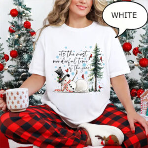 Cute Snowman, It’s The Most Wonderful Time Of The Year Christmas Shirt