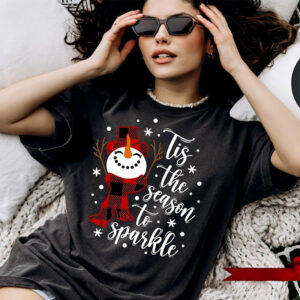 Let It Snow, Snowman Xmas T-shirt