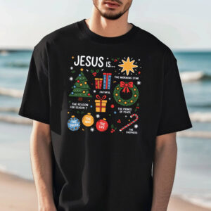 Jesus is The Reason Christmas, Faith Christmas Shirt PersonalizedShirts.net