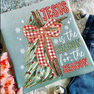 Jesus Is The Reason For A Season Retro Christmas Comfort Colors Tee PersonalizedShirts.net