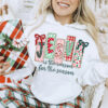 Jesus Is The Reason For The Season, Coquette Christian Christmas Shirt