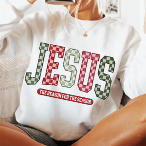 Jesus The Reason For The Season, Faith Christmas Tree Shirt 2 PersonalizedShirts.net