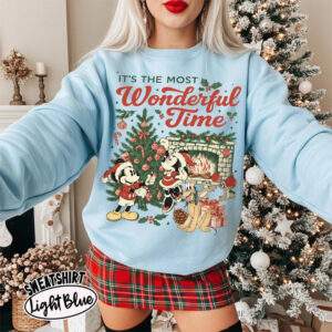 It’s the Most Wonderful Time Mickey & Friends Shirt Comfort Colors Tee PersonalizedShirts.net