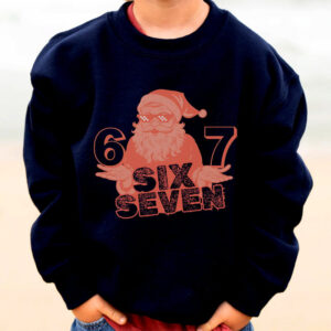 Six Seven Santa Funny Kids Christmas Shirt PersonalizedShirts.net