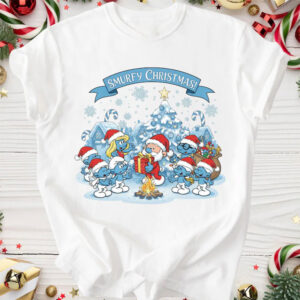 Smurfy Christmas, Smurf village Xmas Shirt 1 PersonalizedShirts.net