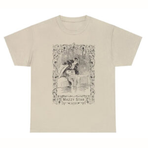 Vintage Mazzy Star Line Drawing Whimsical Mermaid Star Shirt