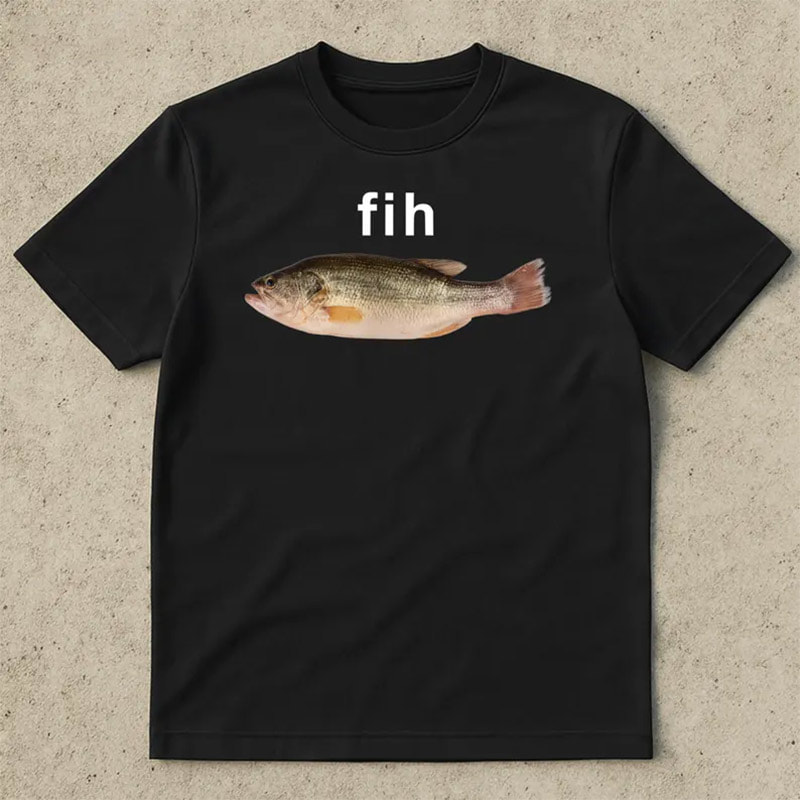 Fih Funny Fish Brain Rot Meme Shirt Fih Funny Fish Brain Rot Meme Shirt