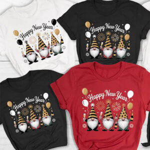 Happy New Year Funny Gnome Champagne Shirt 32 PersonalizedShirts.net