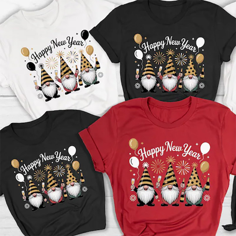 Happy New Year Funny Gnome Champagne Shirt Happy New Year Funny Gnome Champagne Shirt