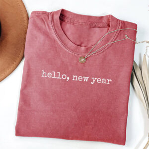 Hello New Year Midnight Countdown Party Comfort Colors Tee 1 PersonalizedShirts.net