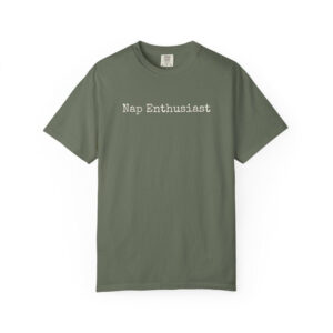 Nap Enthusiast Funny Sleep Lazy Day Comfort Colors Tee 2 PersonalizedShirts.net