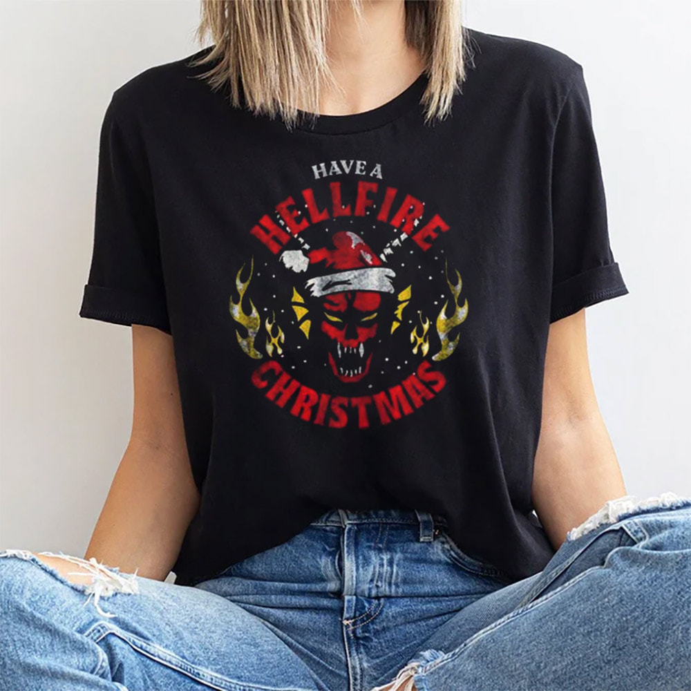 Stranger Things Season 5 Hellfire Christmas Shirt Stranger Things Season 5 Hellfire Christmas Shirt