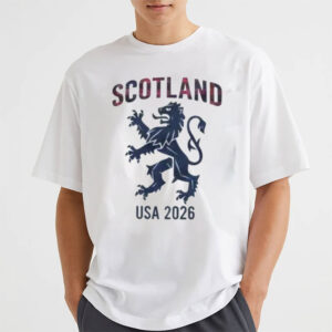 Scotland World Cup USA 2026 Tartan Army Football Tee