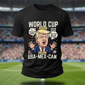 World Cup 2026 Trump Caricature Funny Soccer Shirt