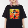 Cemetery Angel Orange Bloom Cross Orthodox Christian T-Shirt
