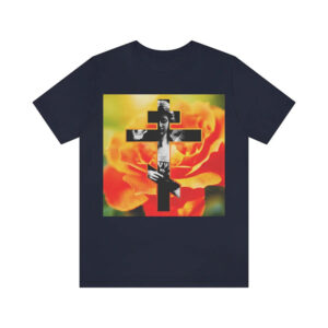 Cemetery Angel Orange Bloom Cross Orthodox Christian T Shirt 3 PersonalizedShirts.net