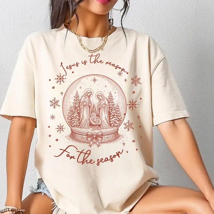 Jesus Is The Reason For The Season Christmas Comfort Colors Tee Jesus Is The Reason For The Season Christmas Comfort Colors Tee