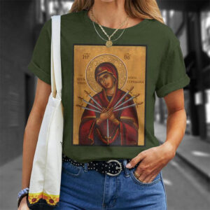 Theotokos Virgin Mary Of 7 Seven Swords Orthodox Christmas Shirt