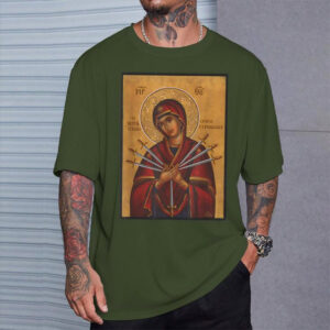 Theotokos Virgin Mary Of 7 Seven Swords Orthodox Christmas Shirt