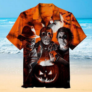 Freddy Jason Michael Serial Killer Hawaiian Shirt