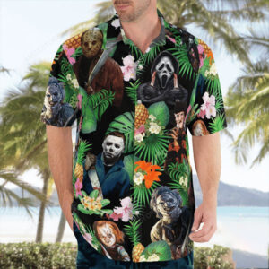 Halloween Horror Character Hawaiian Shirt