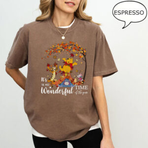 Disney Autumn Winnie The Pooh Comfort Colors Shirt
