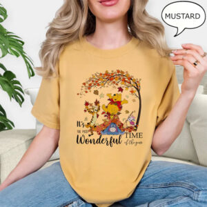 Disney Autumn Winnie The Pooh Comfort Colors Shirt