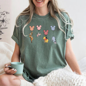 Funny Disney Characters With Mickey Ears Comfort Colors Shirt