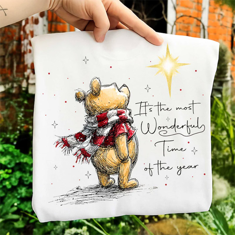 It's The Most Wonderful Time Of The Year Merry Christmas Pooh Shirt It's The Most Wonderful Time Of The Year Merry Christmas Pooh Shirt