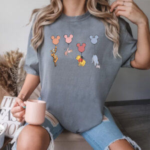 Funny Disney Characters With Mickey Ears Comfort Colors Shirt 3