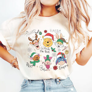 Winnie The Pooh And Friends Christmas Party Tee