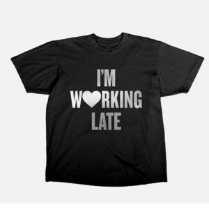 Sabrina Carpenter I’m Working Late Lyrics T-shirt