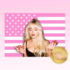 Sabrina Carpenter Pink American Flag