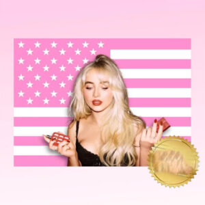 Sabrina Carpenter Pink American Flag