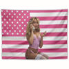 Sabrina Carpenter Singer Flag Tapestr