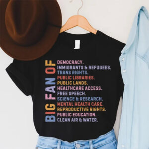 Big Fan Of Human Rights, Political Minimalist Shirt