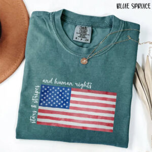 Stars and Stripes Human Rights Comfort Colors Shirt PersonalizedShirts.net