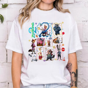 Couple Fox And Bunny Cartoon Zootopia 2 Shirt
