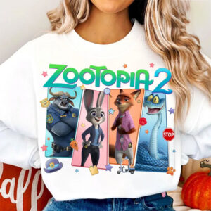Disney Couple Fox And Bunny Movie Zootopia 2 Shirt