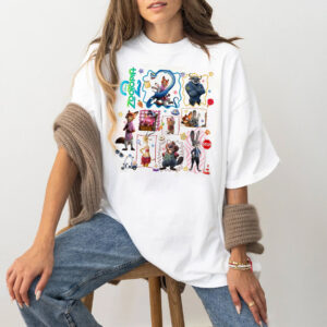 Couple Fox And Bunny Cartoon Zootopia 2 Shirt